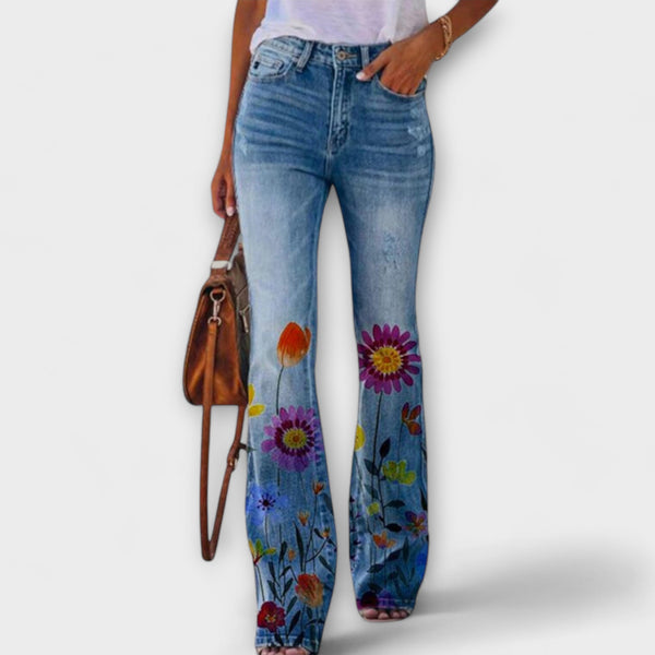 Aleksandra | Pantalone sa cvetovima