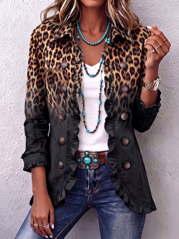 Pavlina | Blejzer sa leopard printom, ombre prelivom i karnerima