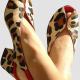 Louison - Sandale sa leopard uzorkom