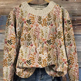 Stanka | Džemper sa mekim cvetnim uzorkom