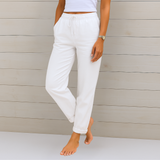 Sara - Premium elastične lanene pantalone