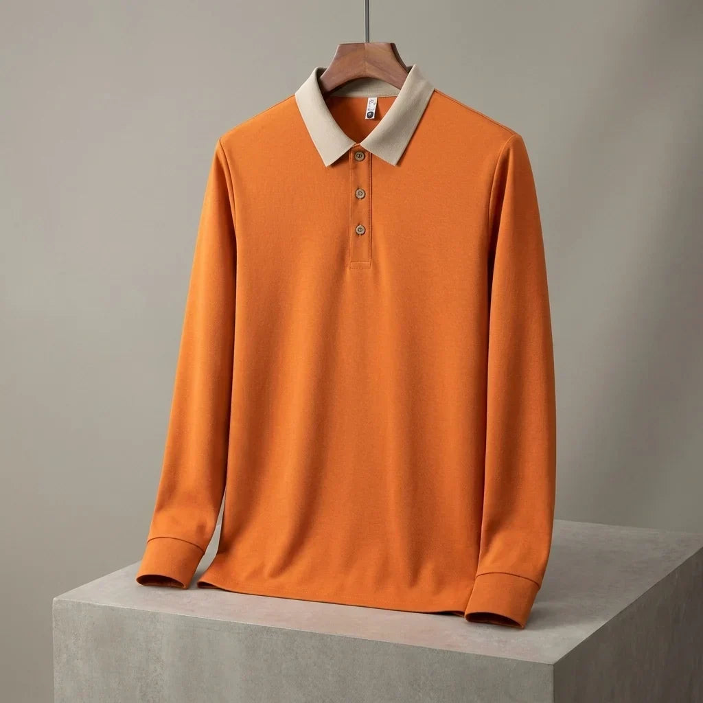 Toma | Polo majica s dugim rukavima i premium teksturom