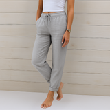 Sara - Premium elastične lanene pantalone