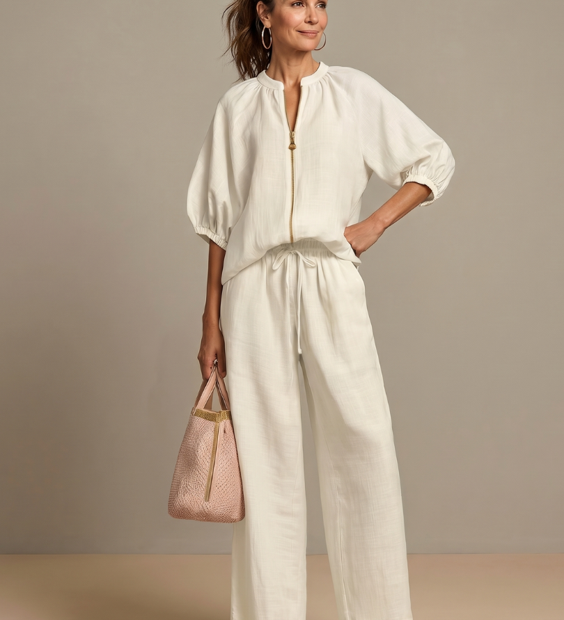 Aleksandra | Bluza i široke hlače