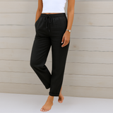 Sara - Premium elastične lanene pantalone