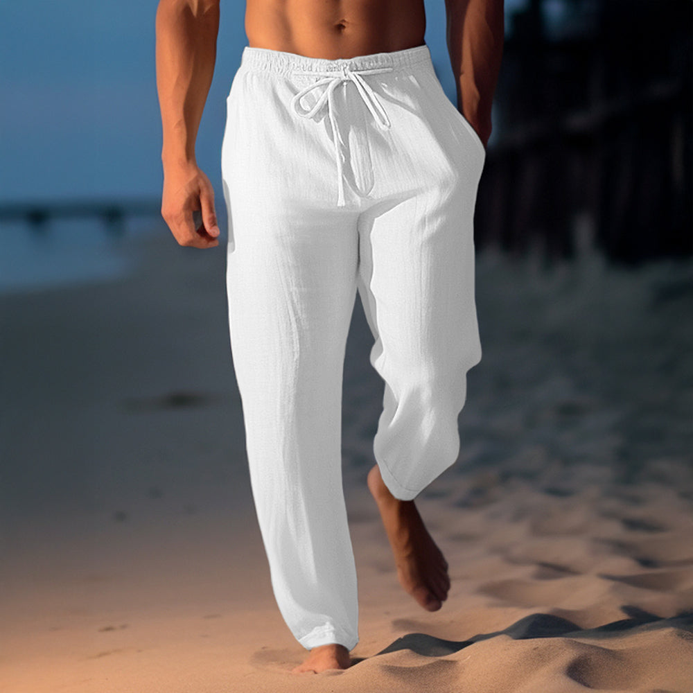 Andrus | Pantalone od lana Andrus