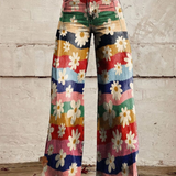 Léon - Elegantne lillepüks | Elegantne cvetne pantalone Léon