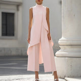 Mirabela | Elegantni komplet s asimetričnom tunikom i wide-leg pantalonama