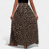 Midi suknja sa leopard printom