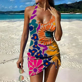 Ivana - Graphic floral tankini with shorts and tummy control