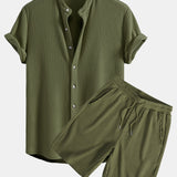 Andrija - Waffle Shirt and Shorts