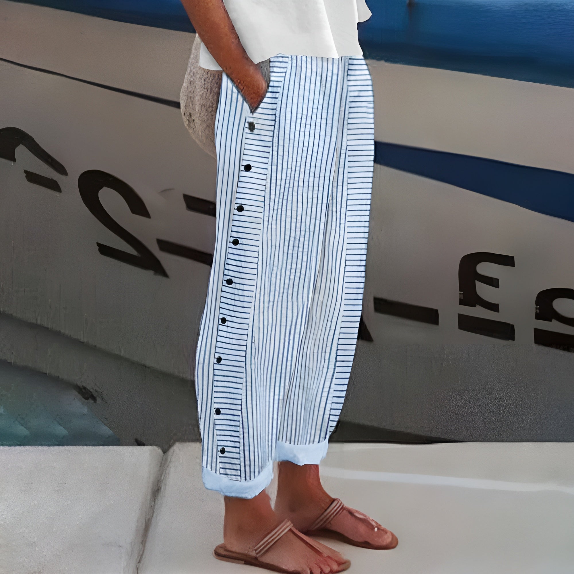 Lenka | Lanene pantalone