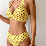 Nina - Bikini na tufne sa vezivanjem oko vrata