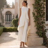 Mirabela | Elegantni komplet s asimetričnom tunikom i wide-leg pantalonama