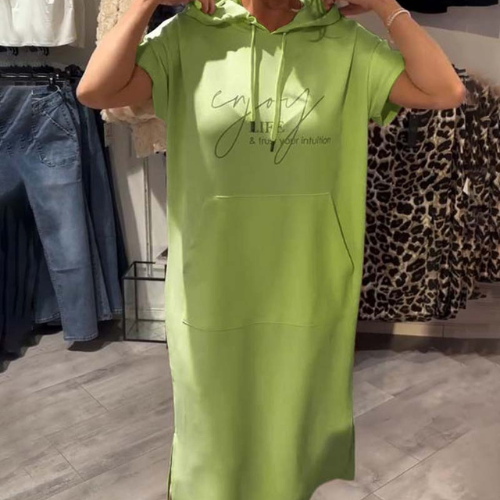 Saška | Ležerna haljina s kapuljačom