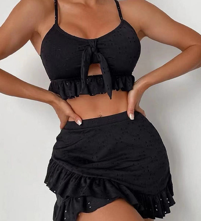 Ksenija | Trodelni bikini set sa haljinom za plažu