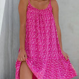 Vestido de Alças Finas Estampado