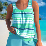 Katarina - Tankini sa V-izrezom i prugastim dezenom