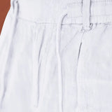 Nichols | Široke lanene pantalone s vezom Nichols