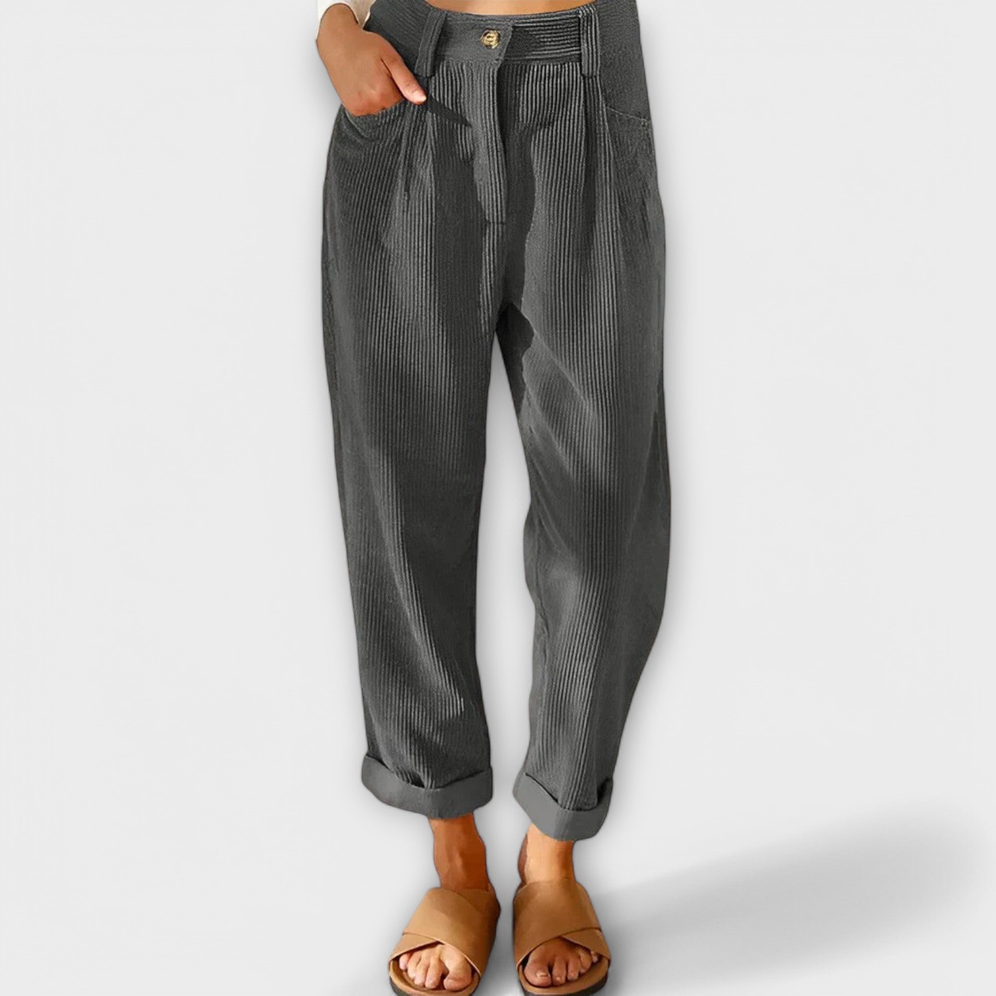 Jana | Moderne somotske pantalone