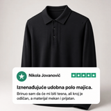 Stefan | Polo džemper od meke vune s klasičnim okovratnikom