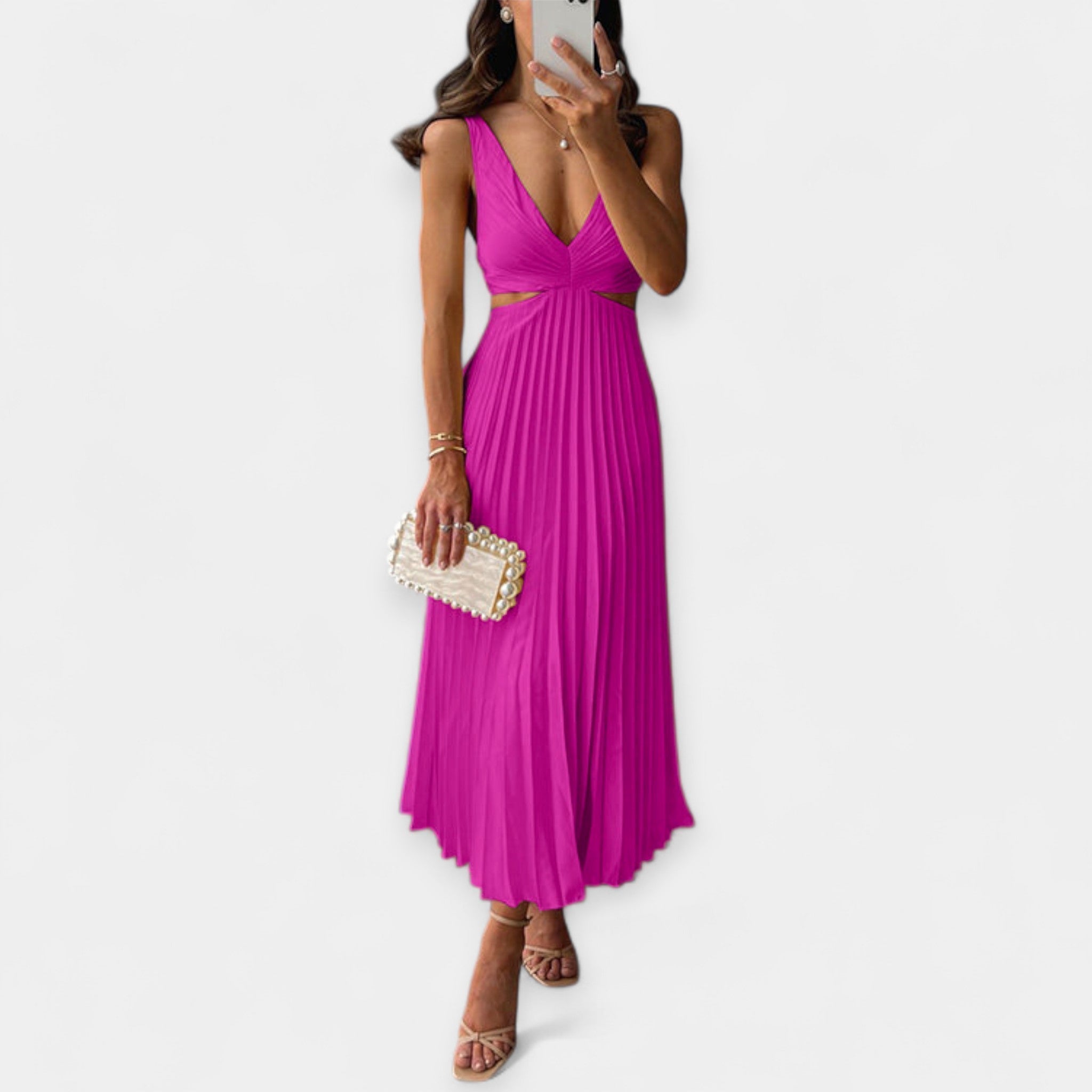 Adriana | Maxi haljina od plisea, lagana i elegantna