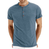 Henley majica - meka, rebrasta kragna