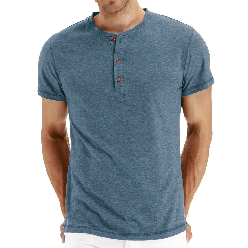 Henley majica | Mekana, rebrasta kragna