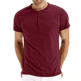 Henley majica - meka, rebrasta kragna
