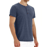 Henley majica - meka, rebrasta kragna