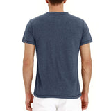 Henley majica - meka, rebrasta kragna