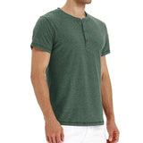 Henley majica - meka, rebrasta kragna