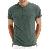 Henley majica - meka, rebrasta kragna