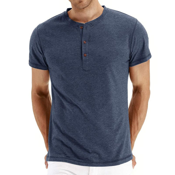 Henley majica | Mekana, rebrasta kragna