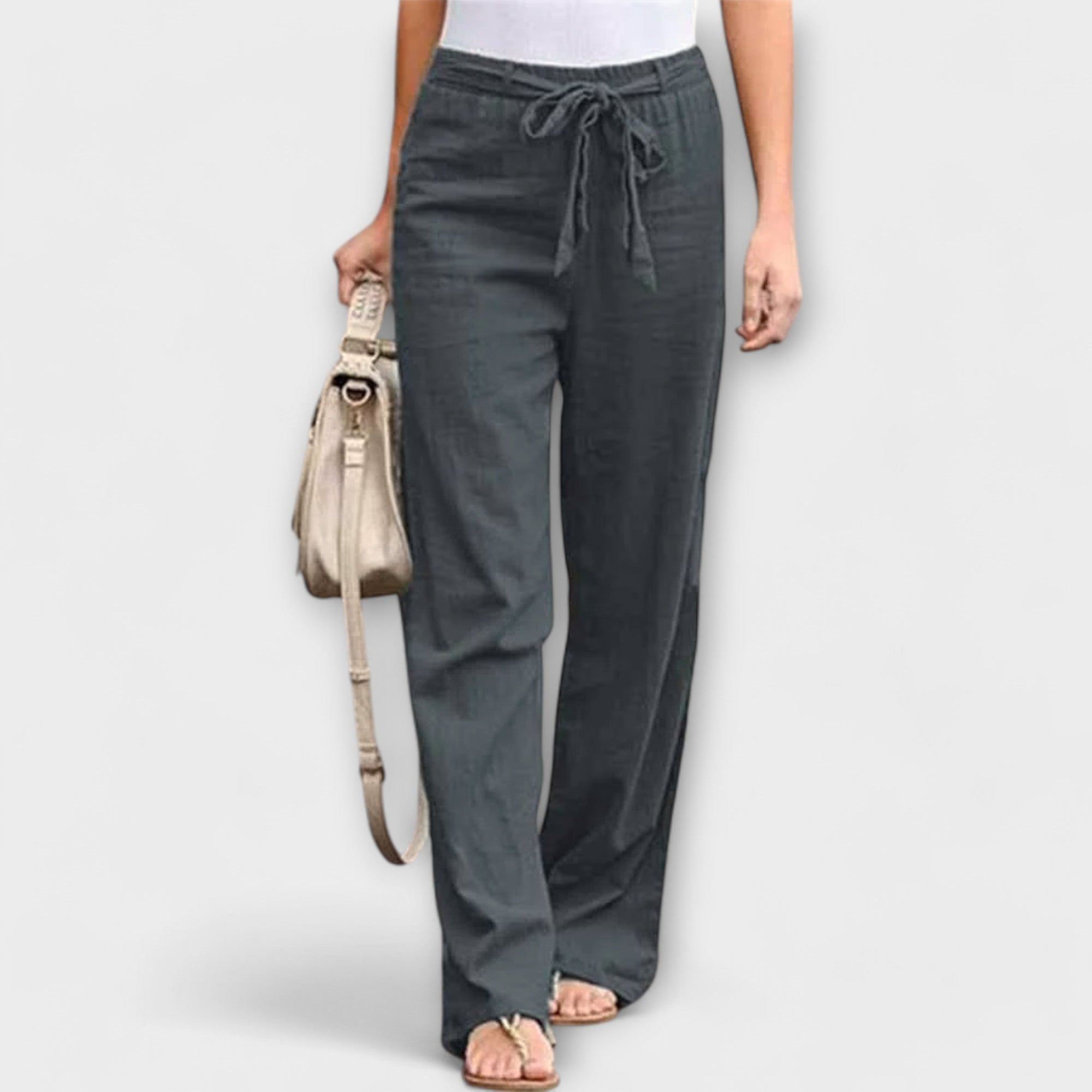 Larisa | Lagane lanene pantalone