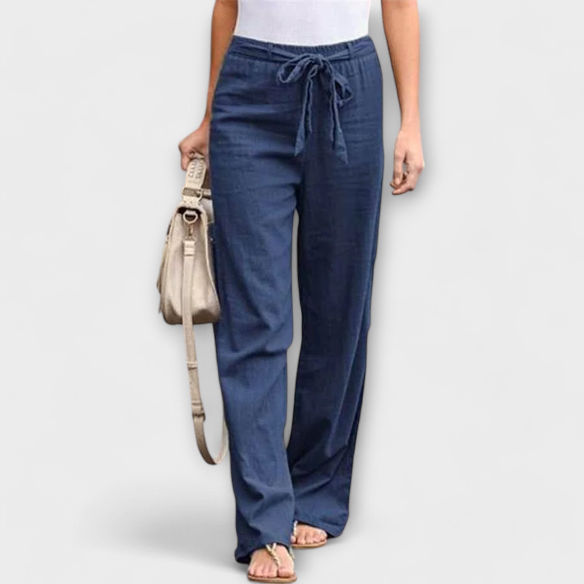 Larisa | Lagane lanene pantalone