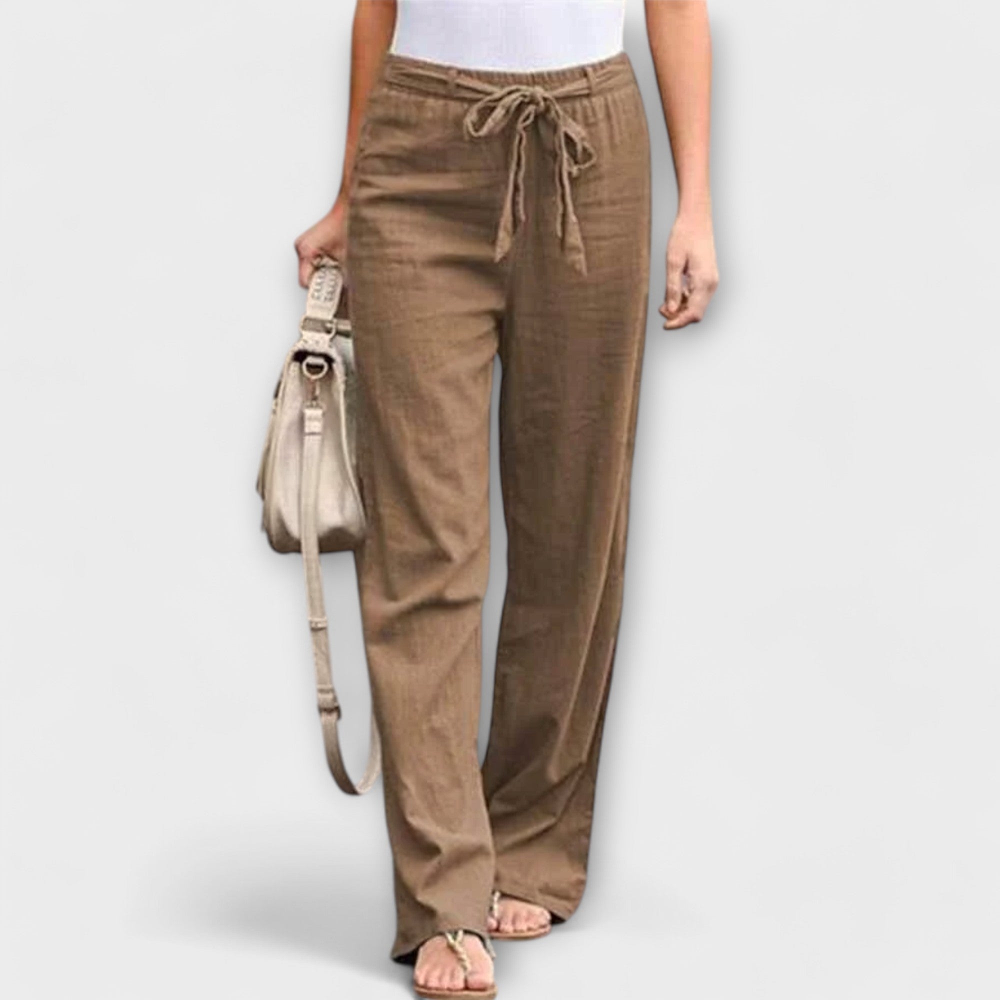 Larisa | Lagane lanene pantalone
