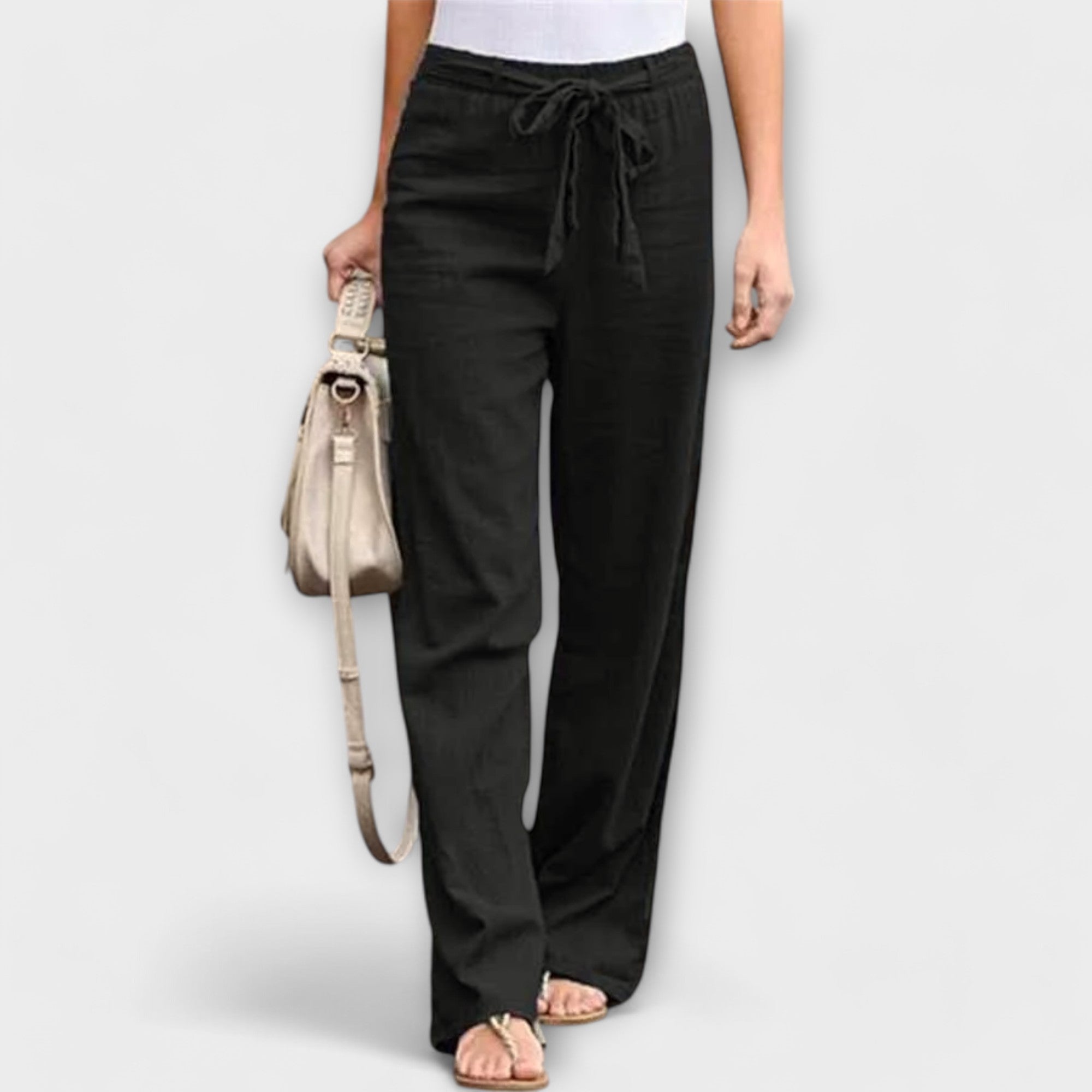 Larisa | Lagane lanene pantalone