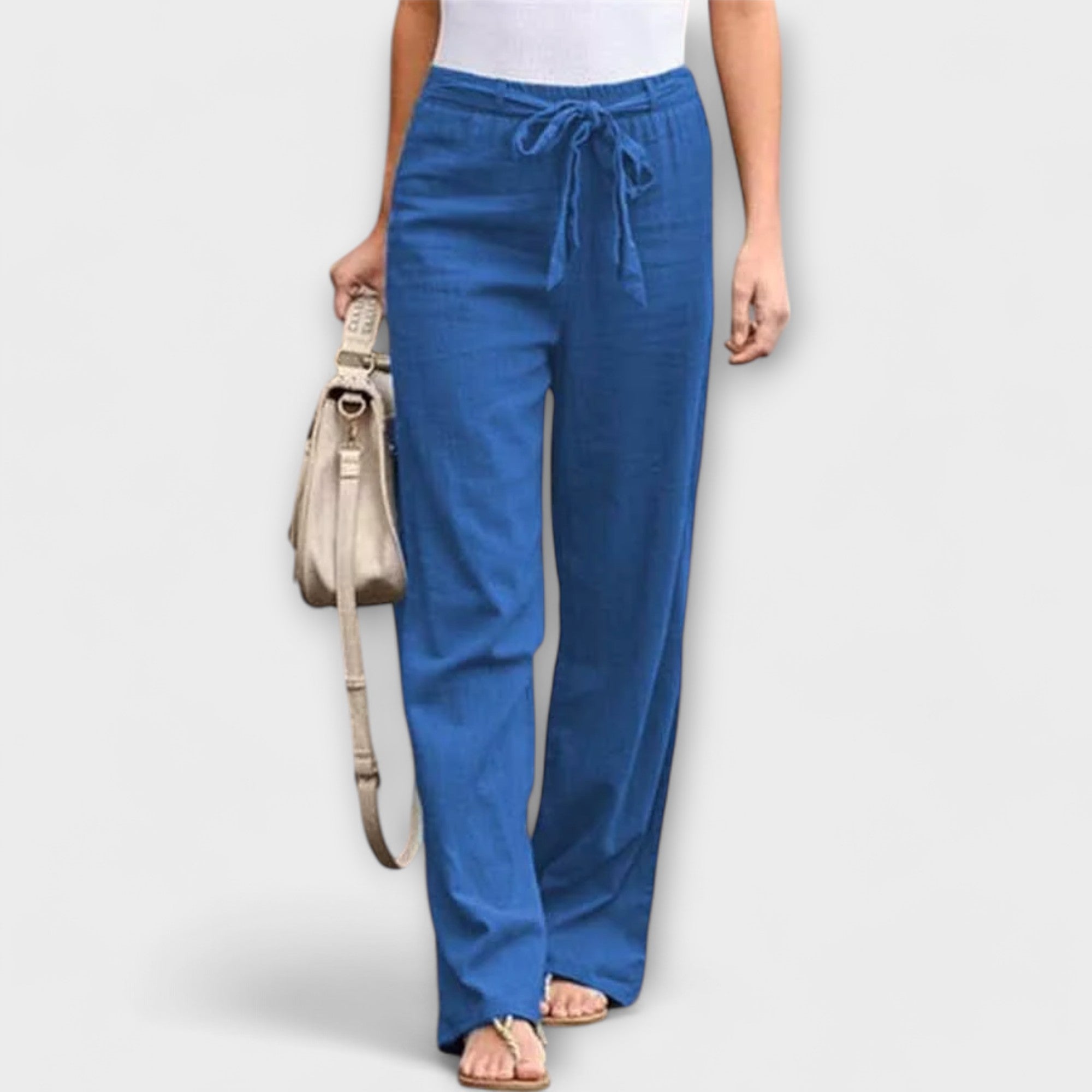 Larisa | Lagane lanene pantalone