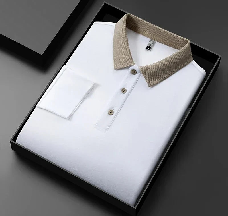 Toma | Polo majica s dugim rukavima i premium teksturom