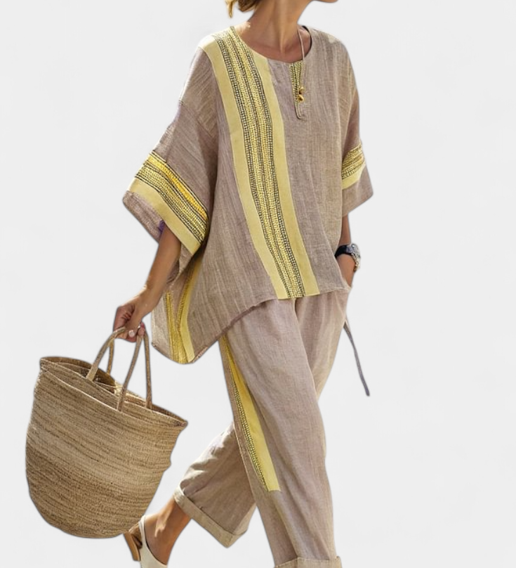 Lorena | Boho komplet od lana i bambusa