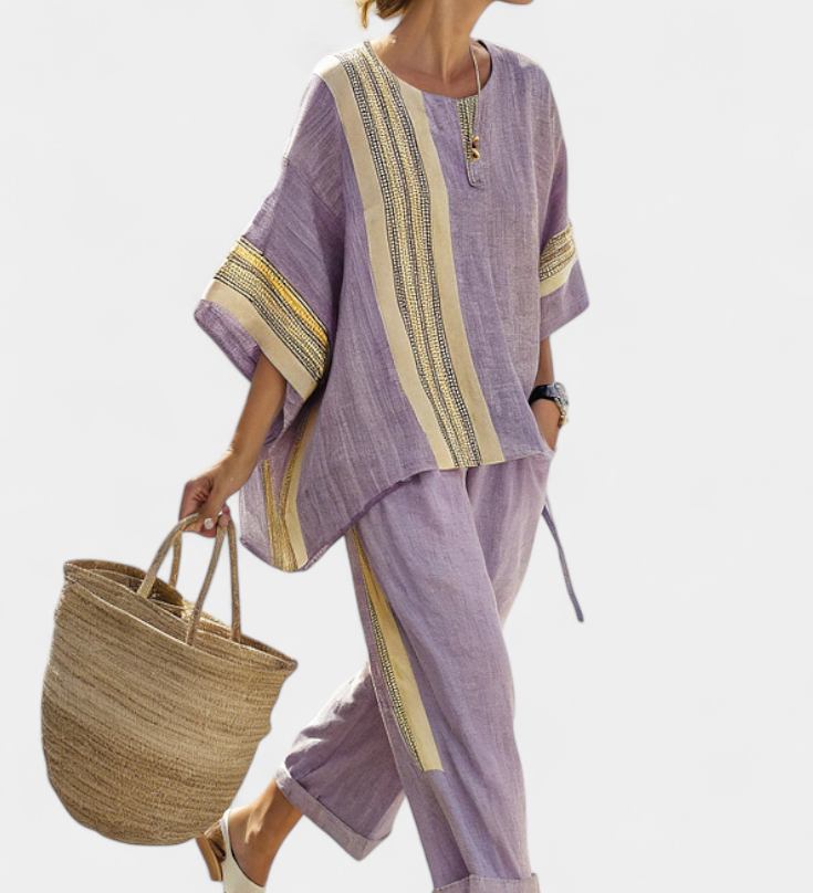 Lorena | Boho komplet od lana i bambusa