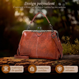 Lily | Vintage kožna torbica s toplim završetkom i klasičnim proporcijama