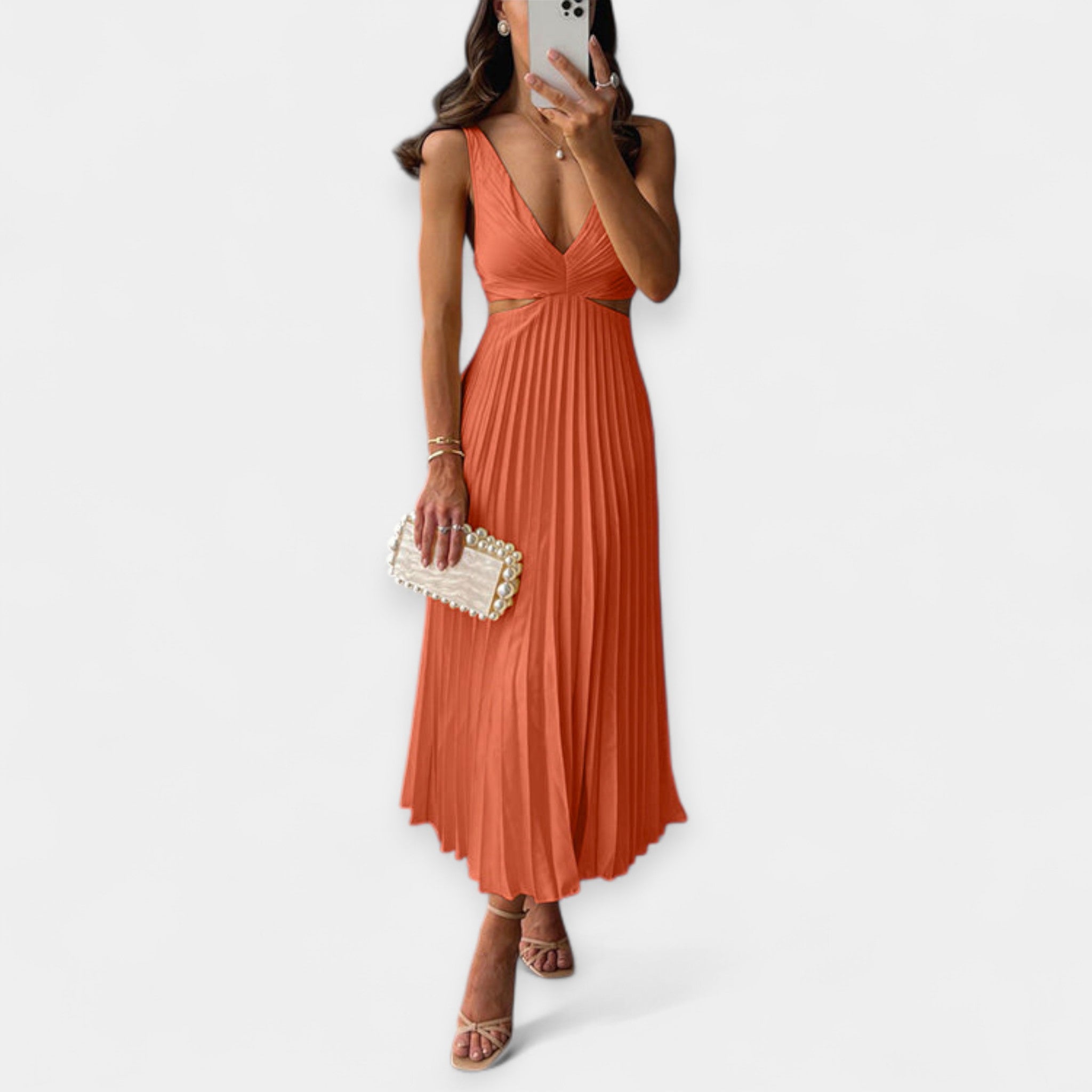 Adriana | Maxi haljina od plisea, lagana i elegantna