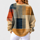 Tihana | Džemper sa višebojnim patchwork uzorkom