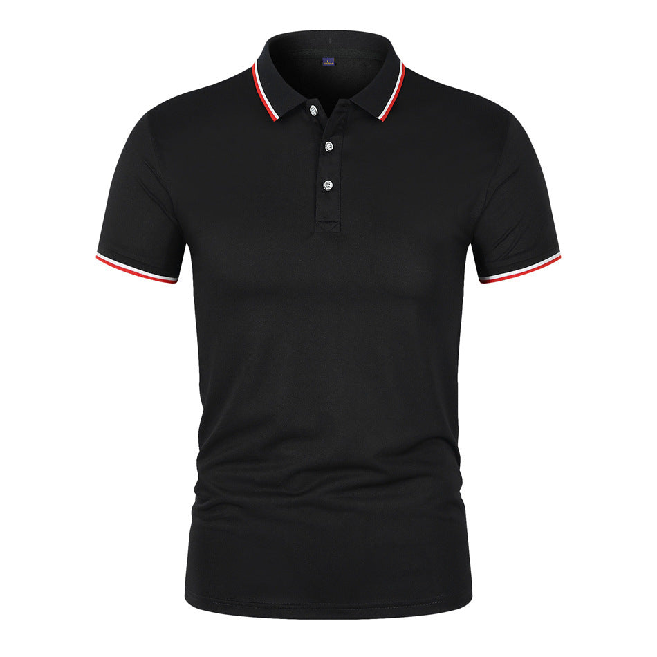 Polo majica s prozračnim rebrastim ovratnikom