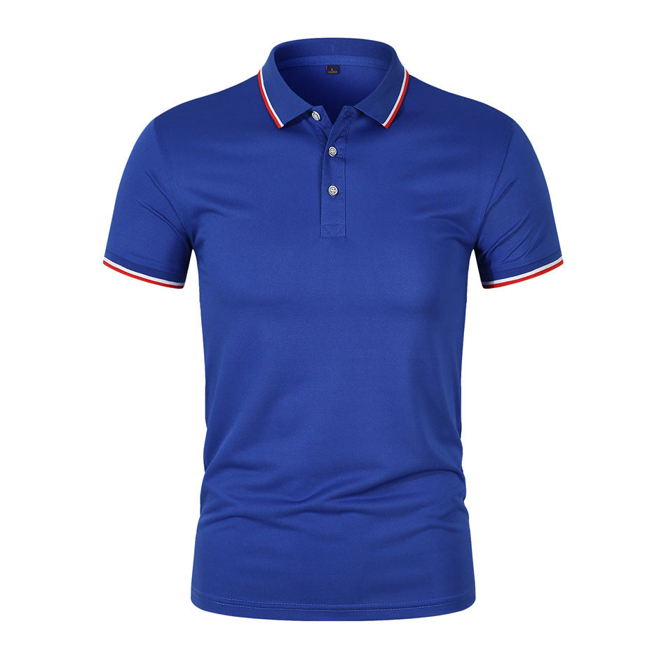 Polo majica s prozračnim rebrastim ovratnikom