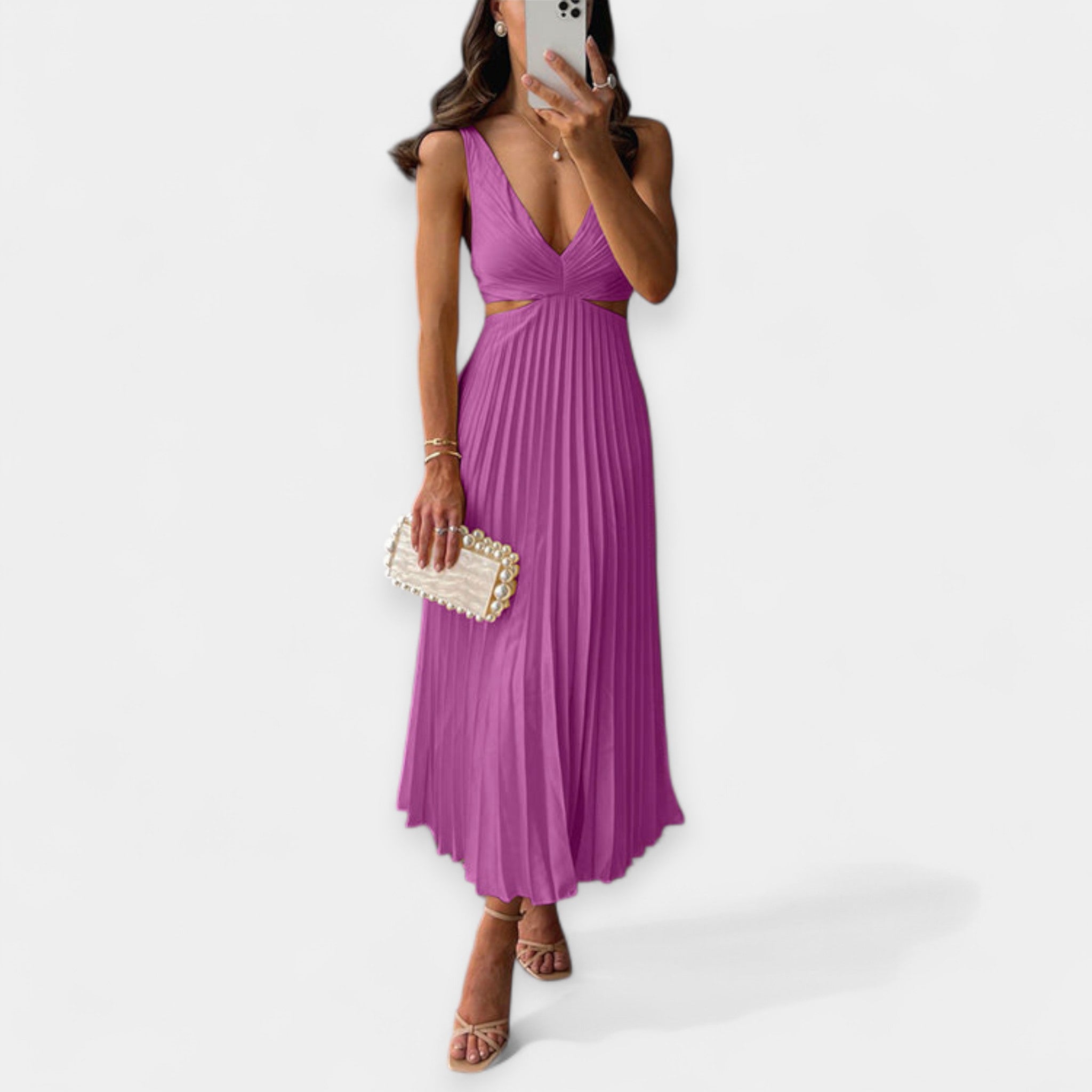 Adriana | Maxi haljina od plisea, lagana i elegantna