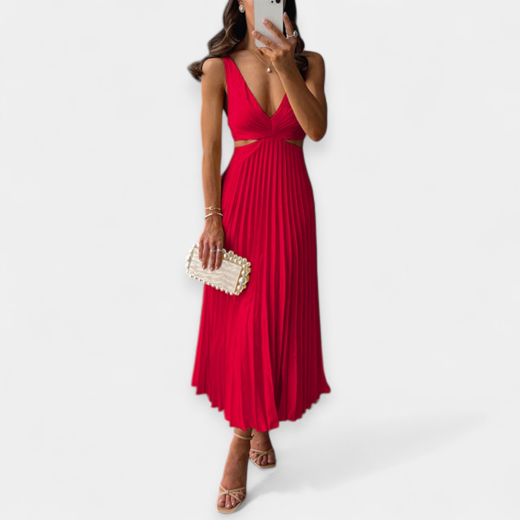 Adriana | Maxi haljina od plisea, lagana i elegantna