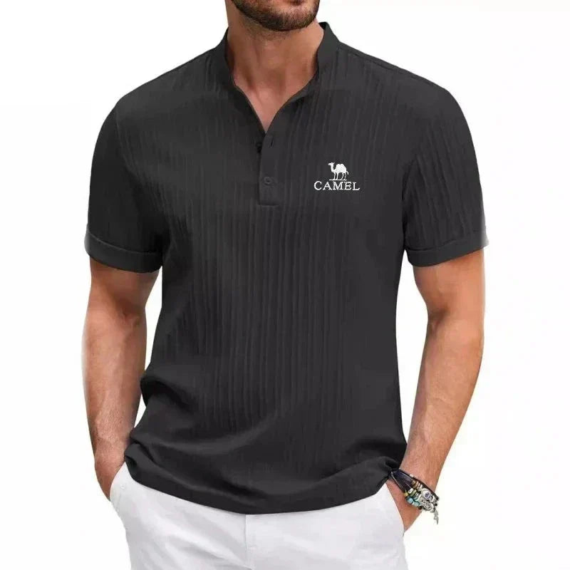 Retro polo majica u boji deve